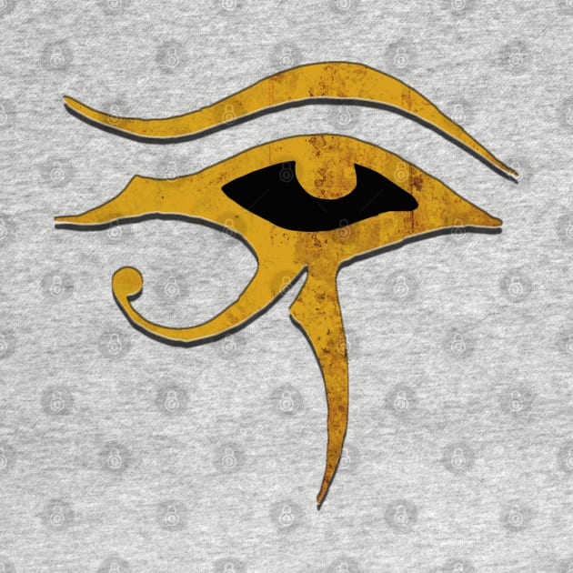 Eye of Ra All Seeing Eye in Rustic Gold by Whites Designs